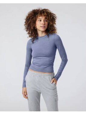 Vuori Long-Sleeve Halo Ruched Tee